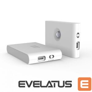 Galda lampa Elight  T1 Wall Fix Double Projection Led 1W battery Lamp 2700K with mooving / dusk sensor USB-C White