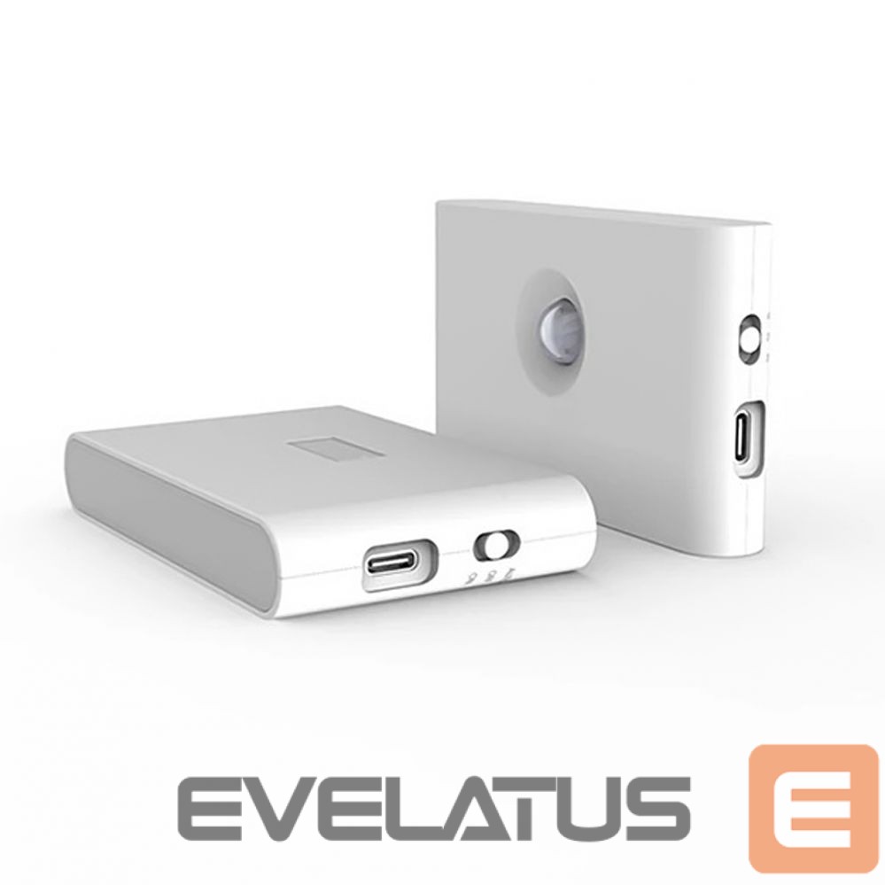 Laualamp Elight T1 Wall Fix Double Projection Led 1W battery Lamp 2700K with mooving / dusk sensor USB-C White