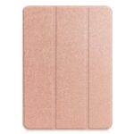 Maciņš grāmata iLike  iPad Pro 11 4th Gen Tri-Fold Eco-Leather Stand Case Rose Gold