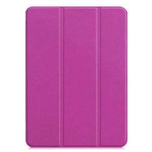 Maciņš grāmata iLike  iPad Pro 11 4th Gen Tri-Fold Eco-Leather Stand Case Purple