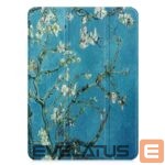 Maciņš grāmata iLike  Galaxy Tab S9 FE Plus Tri-Fold Eco-Leather Stand Case Sakura 