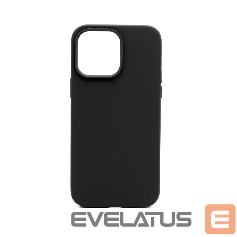 Back panel cover Connect Apple iPhone 14 Pro Premium Magsafe Soft Touch Silicone Case New Function Black