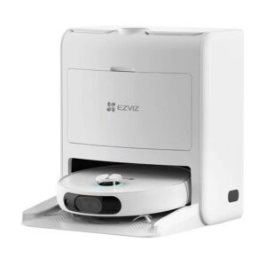 Putekļusūcējs EZVIZ  Ezviz RS2-PWT2 Video Camera Vacuum Cleaner and Wet Floor Wash Mop Robot with container dock White 