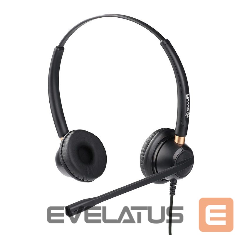Headphone with microphone Tellur Voice 510N Monoaural USB Black