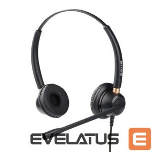 Headphone with microphone Tellur  Voice 520N Binaural USB Black