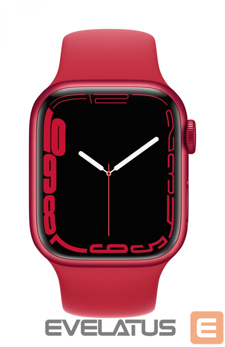 Viedpulksteni Apple Watch Series 7 GPS, 41mm (PRODUCT)RED Aluminium Case with Sport Band - Regular (PRODUCT) Red