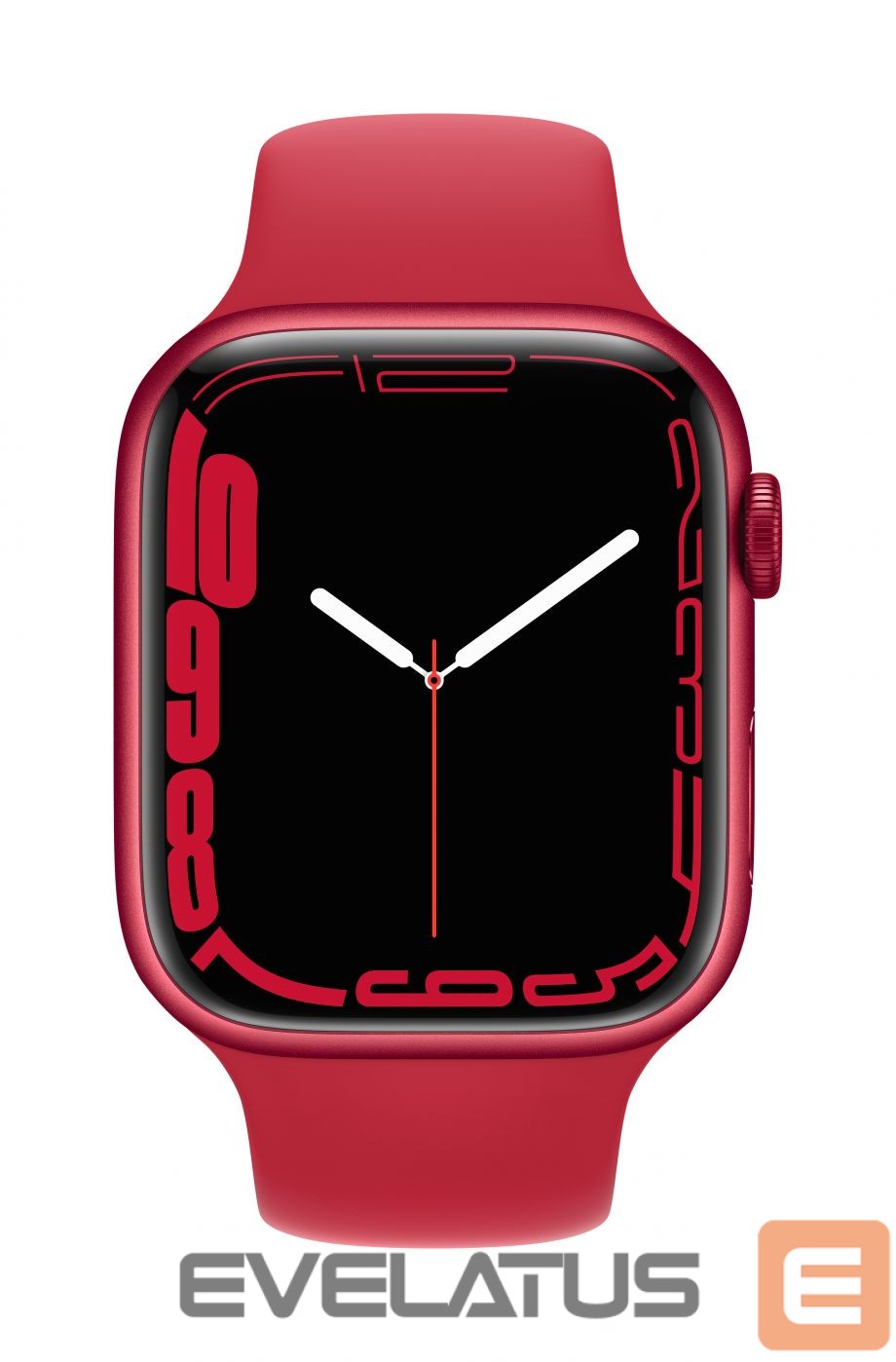 Viedpulksteni Apple Watch Series 7 GPS, 45mm (PRODUCT)RED Aluminium Case with Sport Band - Regular (PRODUCT) Red
