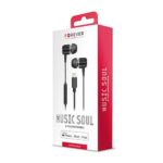Vadu austiņas Forever  Wired Earphones Music Soul Lightning Stereo Black