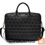 Portatīvo datoru soma Guess  Guess Quilted bag for a 16" laptop - black 