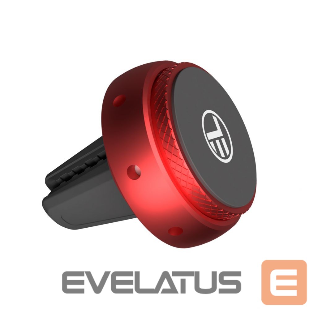 Auto Aksesuāri Tellur FreshDot Car Phone Holder Magnetic, Fragrance Kit Bubble Gum, Air Vent mount red