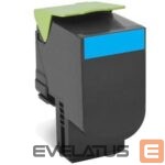 Aksesuāri un izejmateriāli LEXMARK  80C2HCE Cartridge, Cyan, 3000 pages 