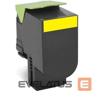 Eksploatacinės medžiagos spausdintuvams LEXMARK  80C2HYE Cartridge, Yellow, 3000 pages 