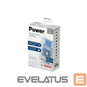 Tolmuimeja tarvik Bosch  BBZ41FGALL Dust bags for vacuum cleaner, BSG71266, BSGL51269, BSGL52201, BSGL52237, BSGL52238, BSGL5ZOOO1 and all current models except BSG8, BSN up to energy efficiency class A. Excellent cleaning results also for appliances with higher wattage. 