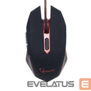 Computer mouse Gembird  Gaming mouse, Black/red, MUSG-001-G, USB 