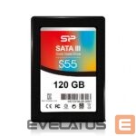 Жесткий диск SSD Silicon power  Slim S55 120 GB, SSD interface SATA, Write speed 420 MB/s, Read speed 550 MB/s 