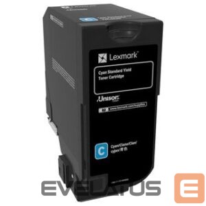 Tarvikud ja tarvikud LEXMARK  CS72x Cyan Standard Yield Toner Cartridge  74C0S20 7000 pages 
