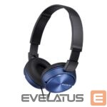 Belaidės ausinės Sony  ZX series MDR-ZX310AP Wired, On-Ear, 3.5 mm, Blue 