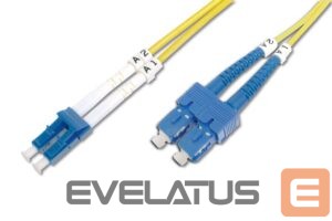 Commutator Digitus  Patch Cord FO, Duplex, LC to SC SM OS2 09/125 µ, 2 m Yellow 