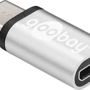 Routers Goobay  USB-C to USB 2.0 Micro-B adapter 56636 USB Type-C, USB 2.0 Micro female (Type B), Grey 