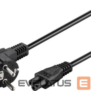 Cable Goobay  Power supply cord (CEE/7/7 to mickey), angled 68004 1.8 m, Black 