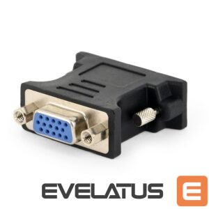 Adapteris Gembird  Adapter DVI-A male to VGA 15-pin HD (3 rows) female, black 