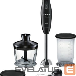 Mixers and blenders Bosch  Blender  CleverMixx MSM2650B  Hand Blender, 600 W, Number of speeds 12, Chopper, Black 