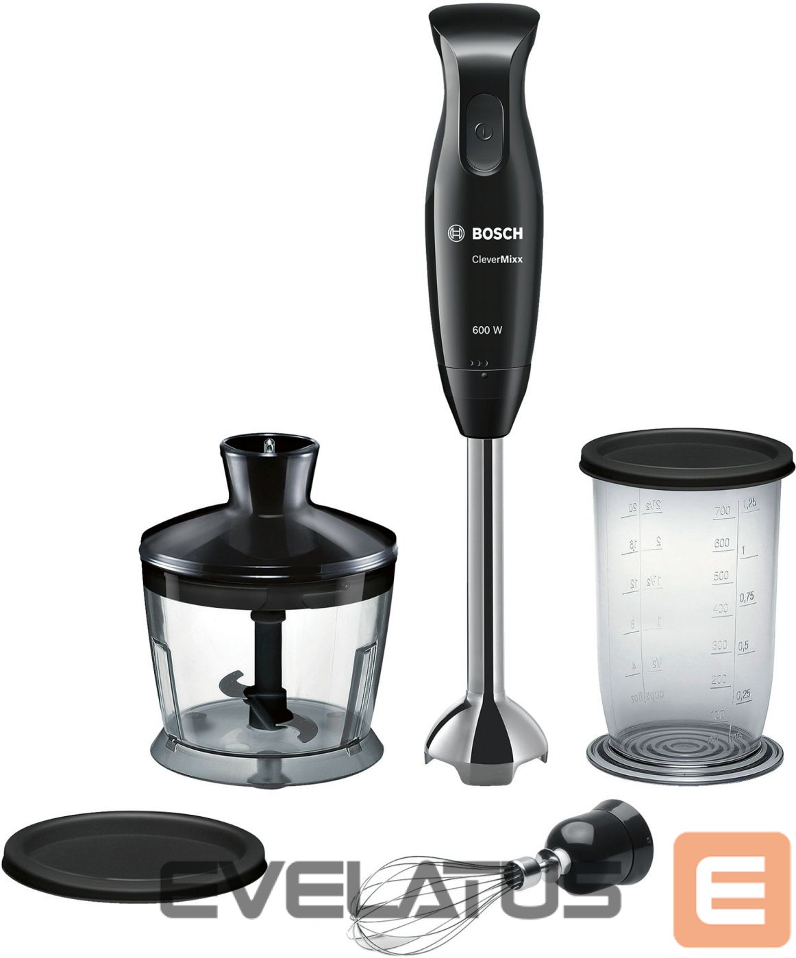 Mixers and blenders Bosch Blender CleverMixx MSM2650B Hand Blender, 600 W, Number of speeds 12, Chopper, Black