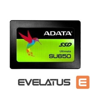 Cietais disks SSD ADATA  Ultimate SU650 ASU650SS-240GT-R 240 GB, SSD form factor 2.5”, SSD interface SATA, Write speed 450 MB/s, Read speed 520 MB/s 