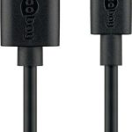 Kaabel Goobay  Micro USB charging and sync cable 46800 Black, USB 2.0 micro male (type B), USB 2.0 male (type A) 