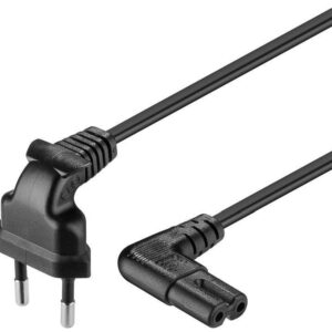 Cable Goobay  Euro connection cord, both ends angled 97344 0.75 m, Black 