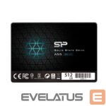 Cietais disks SSD Silicon power  A55 512 GB, SSD form factor 2.5", SSD interface SATA, Write speed 530 MB/s, Read speed 560 MB/s 
