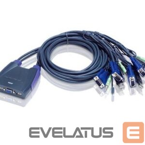 Server - Other Accessories Aten  4-Port USB VGA/Audio Cable KVM Switch 