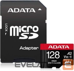 Atmiņas kartes ADATA  AUSDX128GUI3V30SHA2-RA1 Memory Card 128 GB, MicroSDXC, Flash memory class 10, Adapter, 80 MB/s, 100 MB/s 