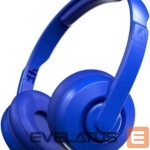 Belaidės ausinės Skullcandy  Wireless Headphones Cassette Wireless/Wired, On-Ear, Microphone, 3.5 mm, Bluetooth, Blue 