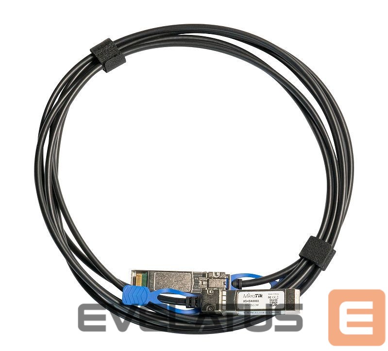 Server – muud tarvikud Mikrotik 25GBase Direct Attach Cable XS+DA0003 SFP/SFP+/SFP28, Maximum transfer distance 3 m, Supports SFP 1G/SFP+ 10G/25G SFP28, 25 Gbit/s