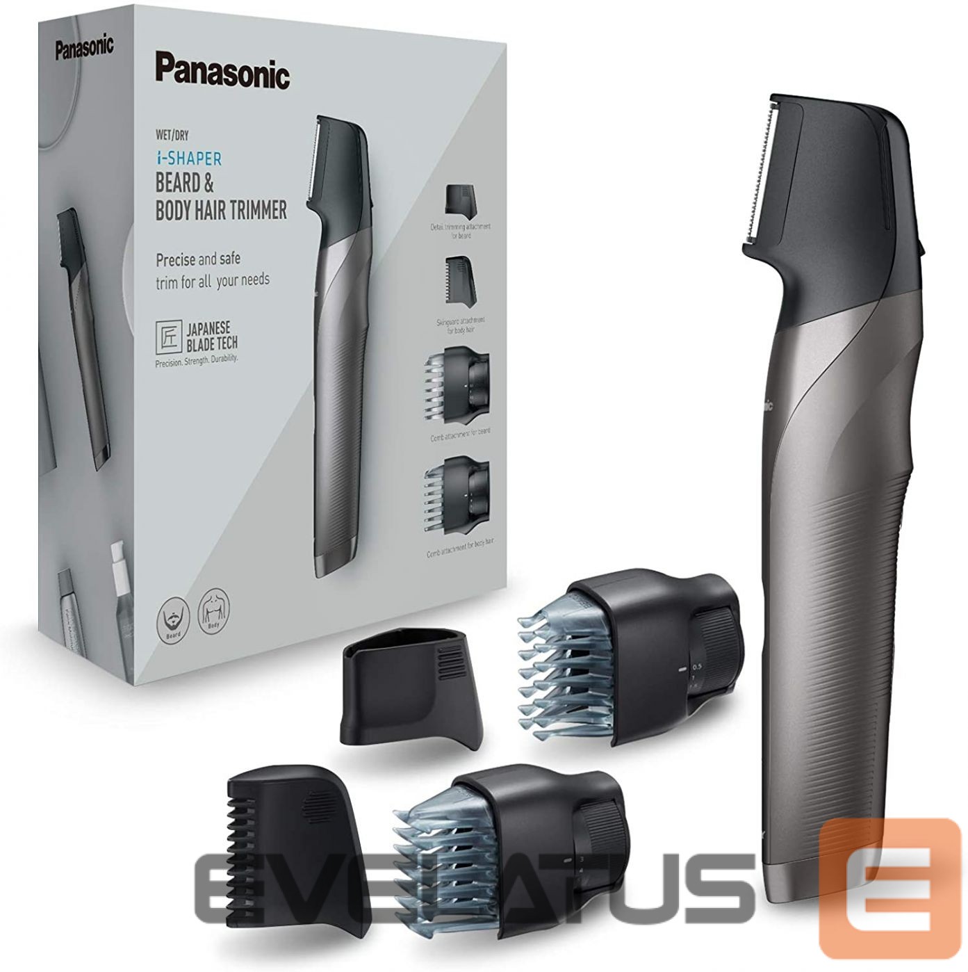 Juukselõikur Panasonic Hair trimmer ER-GY60-H503 Operating time (max) 50 min, Number of length steps 20, Step precise 0.5 mm, Built-in rechargeable battery, Black/Silver, Cordless