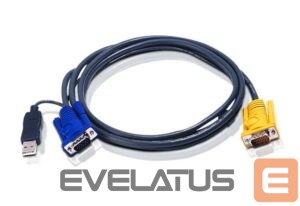 Serveru  - Citi piederumi Aten  2L-5202UP 1.8M USB KVM Cable with 3 in 1 SPHD and built-in PS/2 to USB converter 