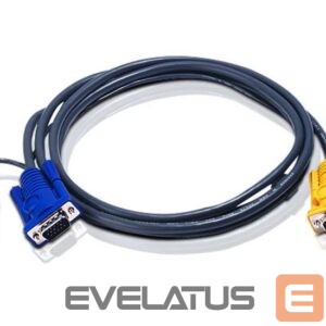 Server – muud tarvikud Aten  2L-5202UP 1.8M USB KVM Cable with 3 in 1 SPHD and built-in PS/2 to USB converter 