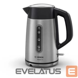Veekeetja Bosch  Kettle DesignLine TWK4P440 Electric, 2400 W, 1.7 L, Stainless steel, 360° rotational base, Stainless steel/Black 