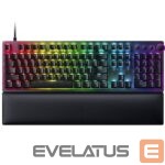 Arvuti klaviatuur Razer  Huntsman V2 Optical Gaming Keyboard Gaming keyboard, RGB LED light, NORD, Wired, Black, Clicky Purple Switch, Numeric keypad 