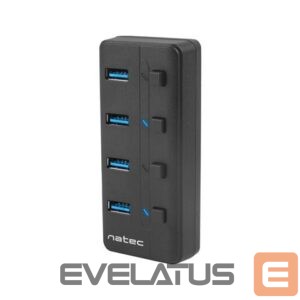 Converter Natec  USB 3.0 HUB, Mantis 2, 4-Port, On/Off with AC Adapter 