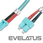 Kabelis Digitus  FO Patch Cord, Duplex, LC to SC MM OM3 50/125 µ, 3 m 