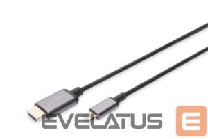 Parveidotājs Digitus  USB Type-C to HDMI Adapter DA-70821 1.8 m, Black, USB Type-C 