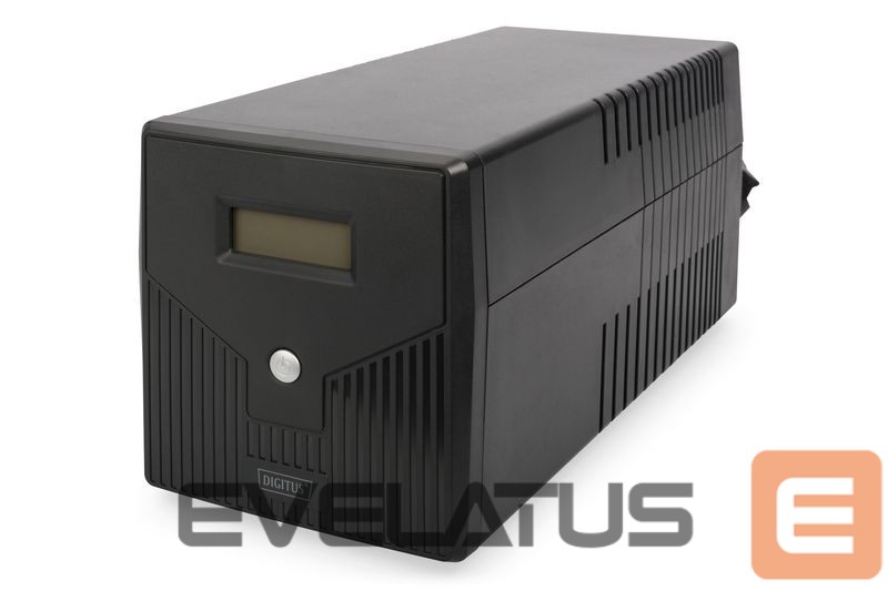 Serveriai Digitus Line-Interactive UPS DN-170076, 2000VA/1200W 12V/9Ah x2 battery, 4x CEE 7/7, USB, RS232, RJ45,LCD, Simulated sine wave, 198 x 158 x 380 mm, Weight: 10.5 kg