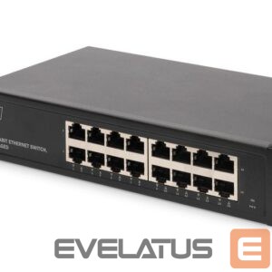 Server - Other Accessories Digitus  16-port Gigabit Ethernet Switch DN-80115 10/100/1000 Mbps (RJ-45), Unmanaged, Rackmountable, Power supply type Internal, Ethernet LAN (RJ-45) ports 16 