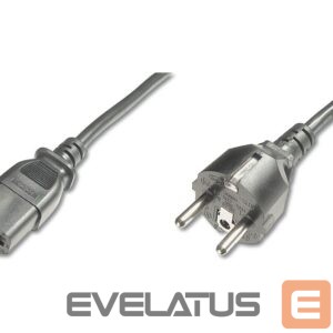 Cable Digitus  Power Cord, Schuko (CEE 7/7) - C13 M/F, H05VVF3G 0.75qmm 1.2 m, Black 