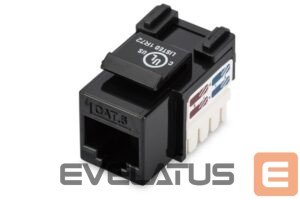 Parveidotājs Digitus  Class E CAT 6 Keystone Jack  DN-93601 Unshielded RJ45 to LSA, Black 