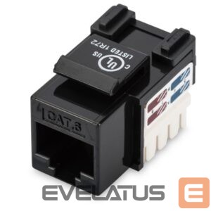 Converter Digitus  Class E CAT 6 Keystone Jack  DN-93601 Unshielded RJ45 to LSA, Black 
