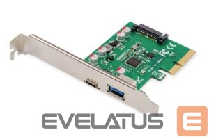 Parveidotājs Digitus  PCIe card, USB-C 3.1 Gen 2, 10Gpbs, USB-A 3.1 
