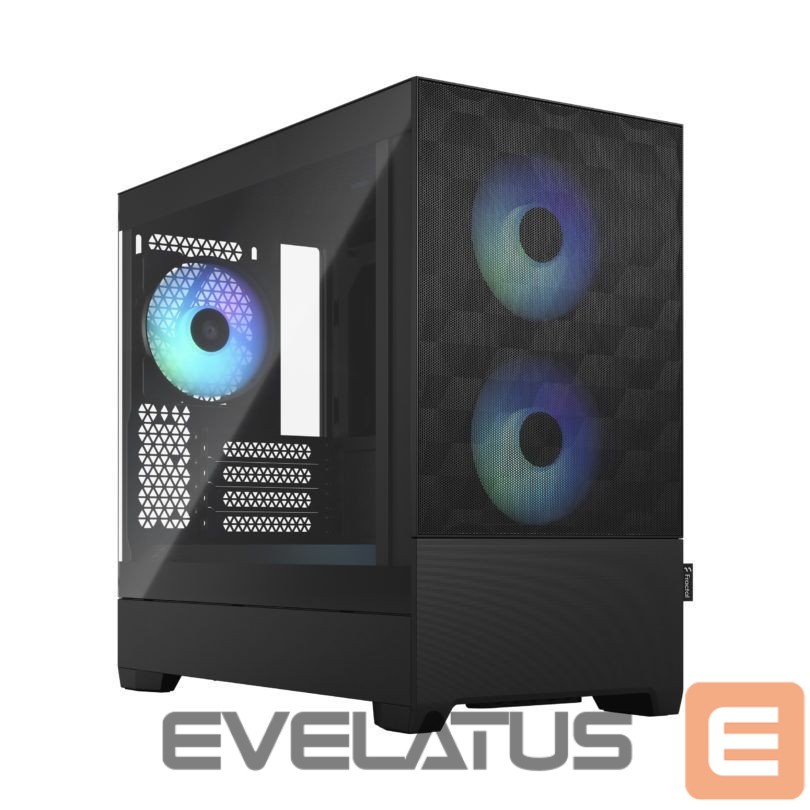 Arvuti korpus Fractal Design Pop Mini Air RGB Black TG Clear Tint, mATX, Mini ITX, Power supply included No